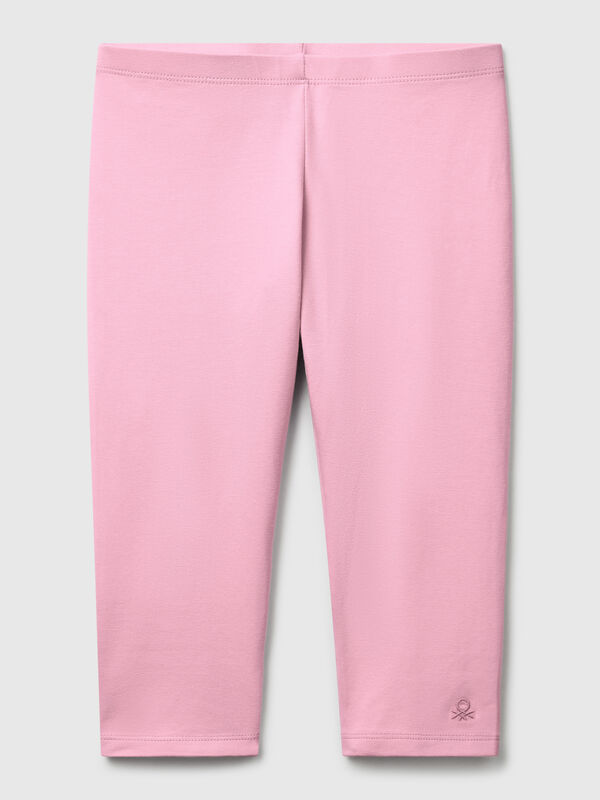 Knielange Leggings aus Stretch-Baumwolle Mädchen
