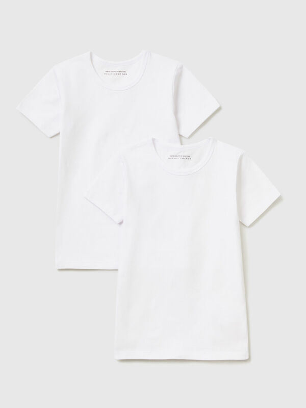 Zwei T-Shirts aus stretchiger Bio-Baumwolle Jungen