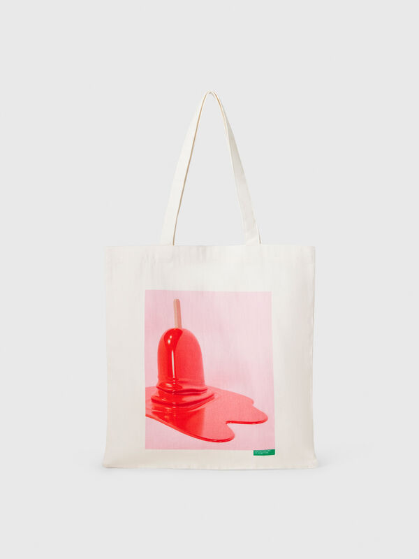 Tote bag with ice cream print Damen