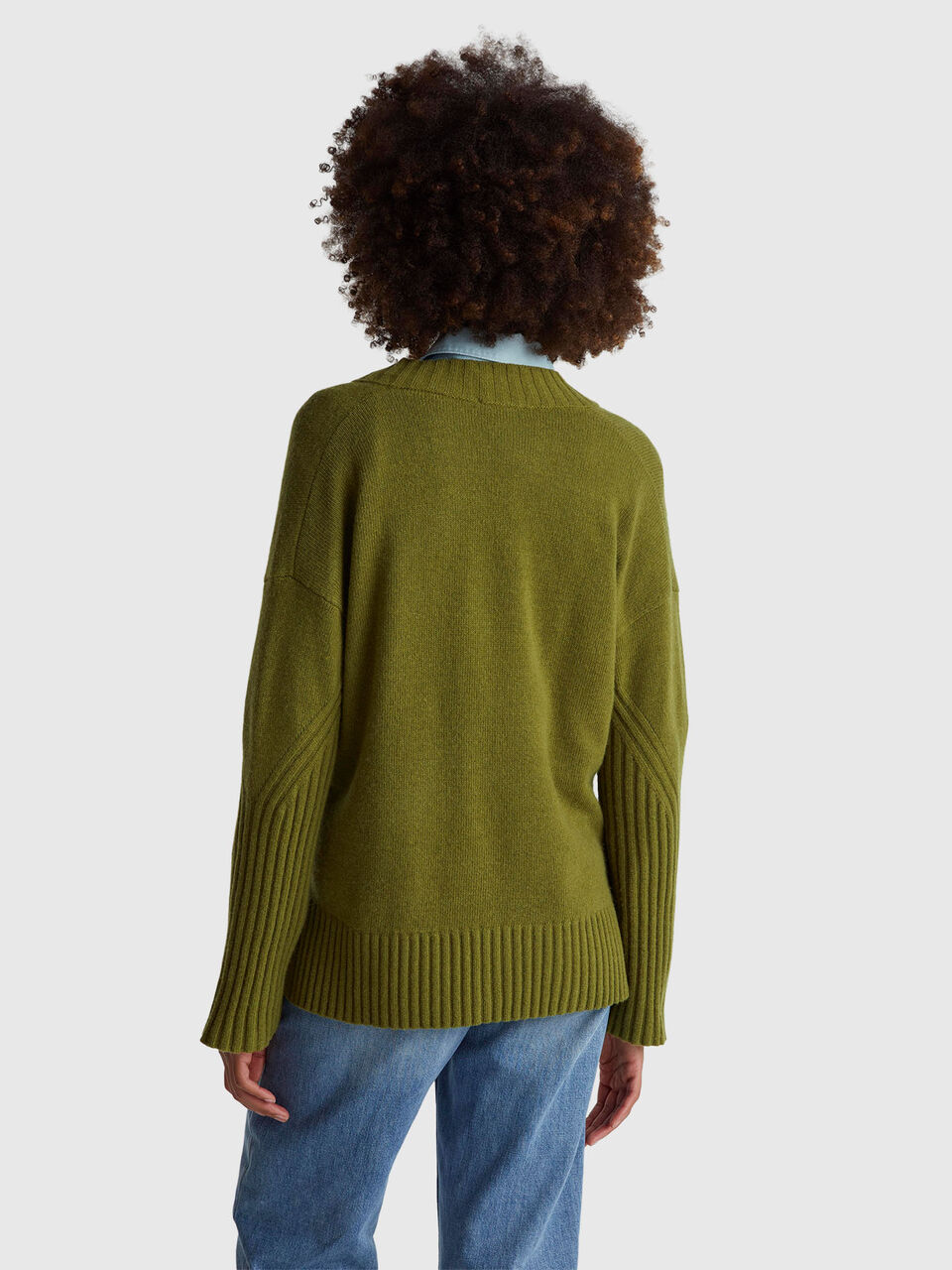 V NECK SWEATER L/S Damen image number null