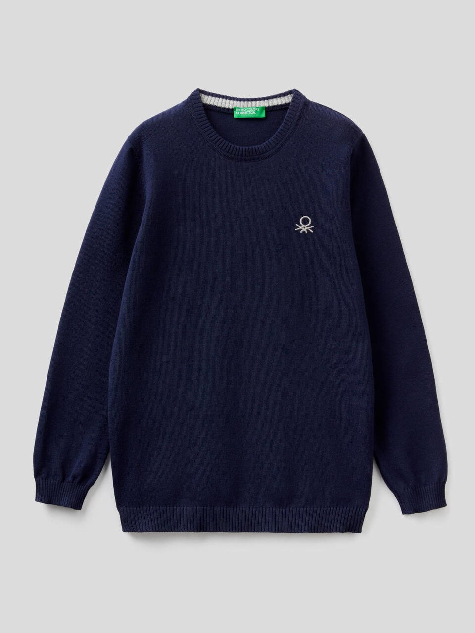 Pullover aus reiner Baumwolle mit Logo image number 1