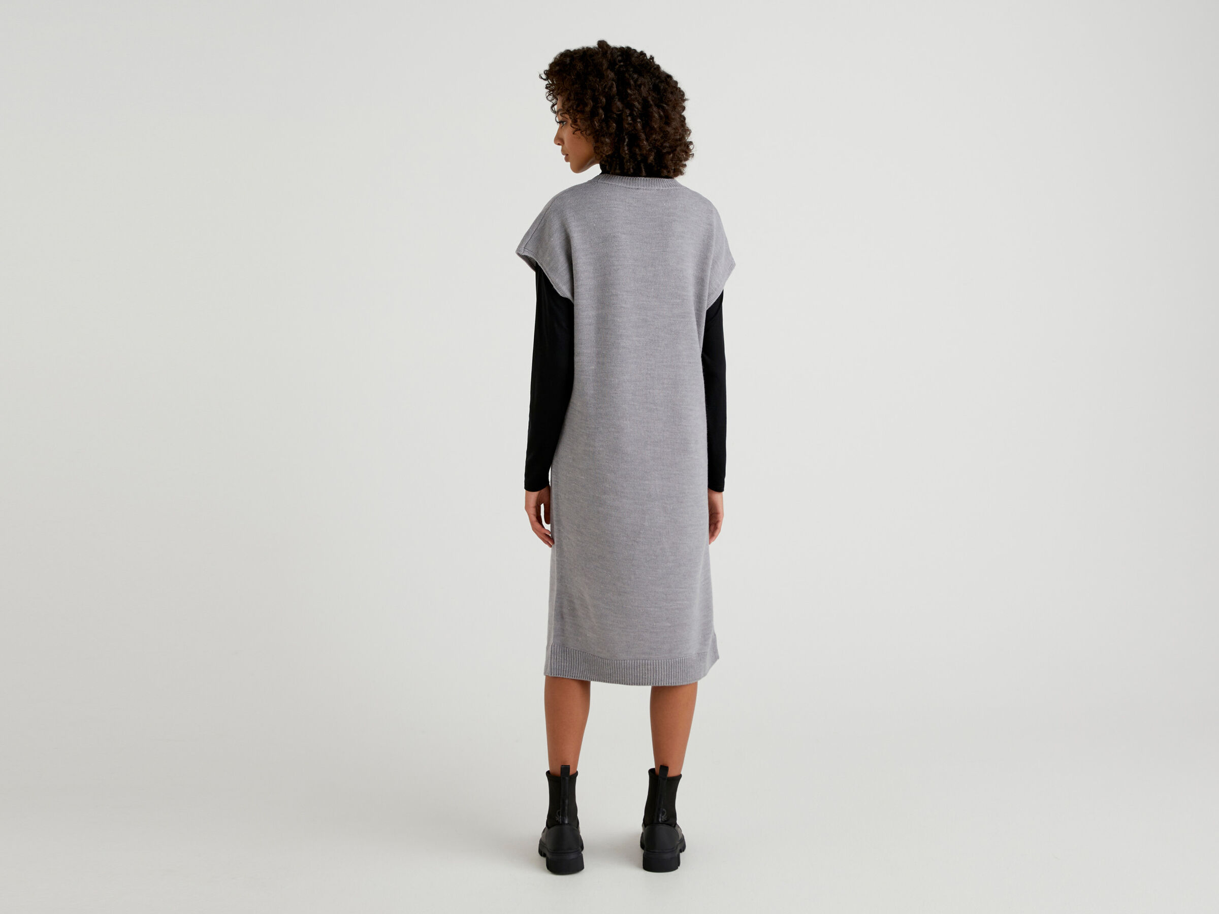 Midikleid in einer Wollmischung image number 2