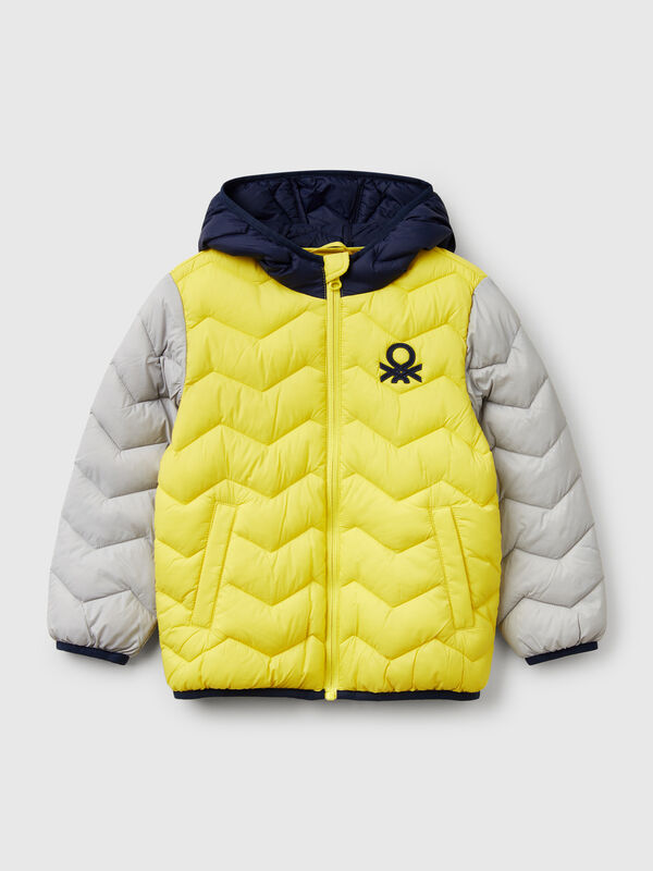 Gepolsterte Jacke mit Kapuze Jungen