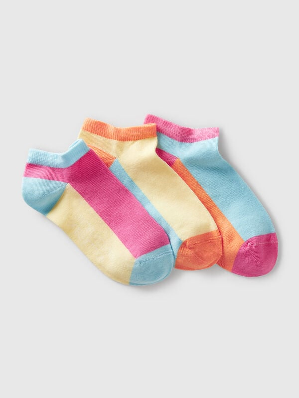 Drei Paar Colourblock-Socken Jungen