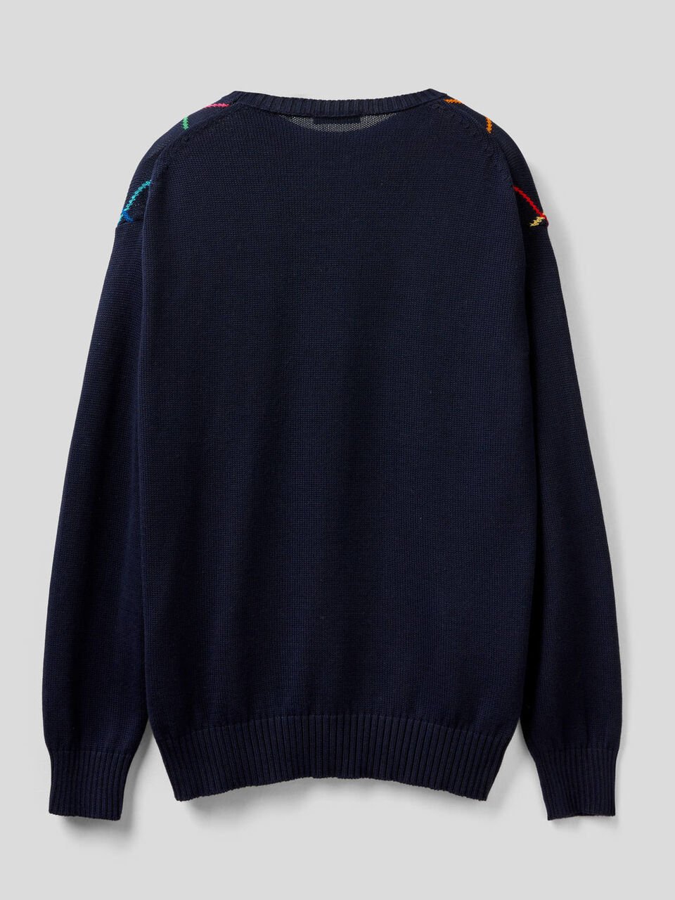 Pullover mit buntem Rautenmuster image number 2