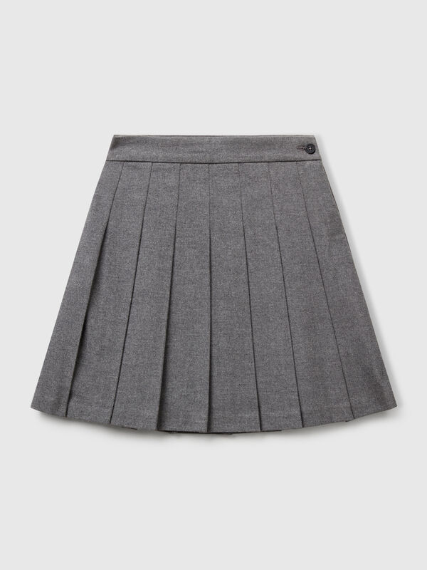 Faltenrock aus Flanell Mädchen