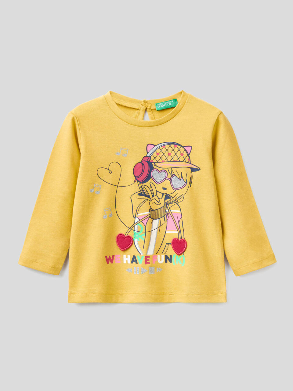 T-Shirt aus 100% Bio-Baumwolle mit Applikationen image number 1