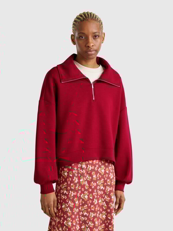 Sweatshirt mit Reißverschluss Damen