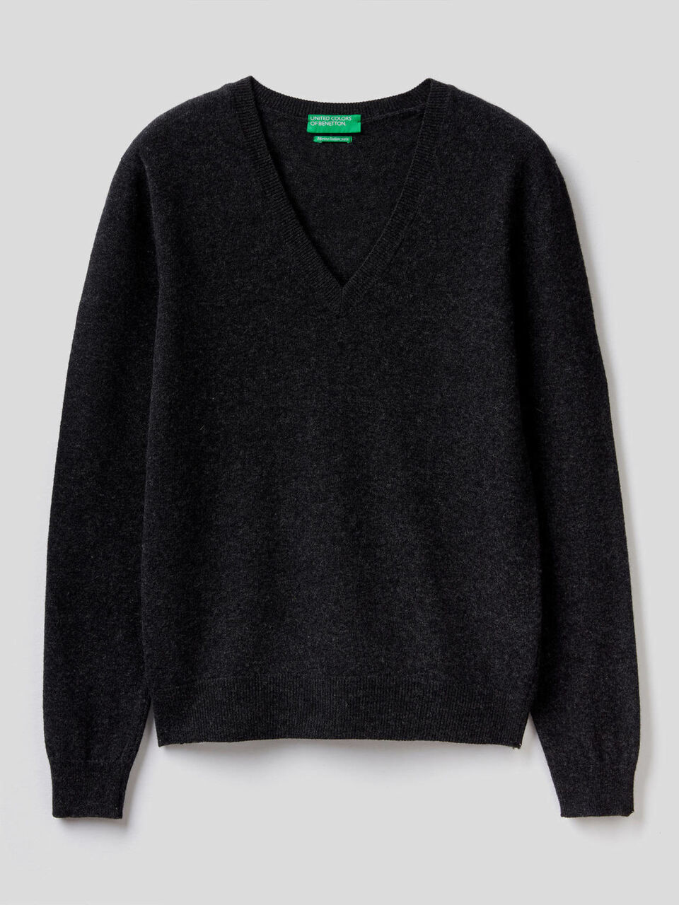Pullover aus reiner Schurwolle mit V-Ausschnitt image number 1