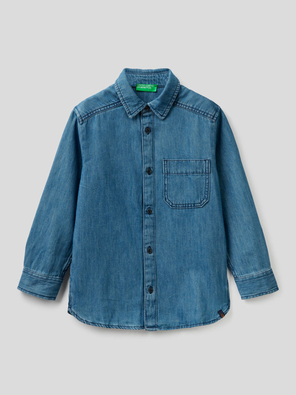 Jeanshemd in 100% Baumwolle image number 1