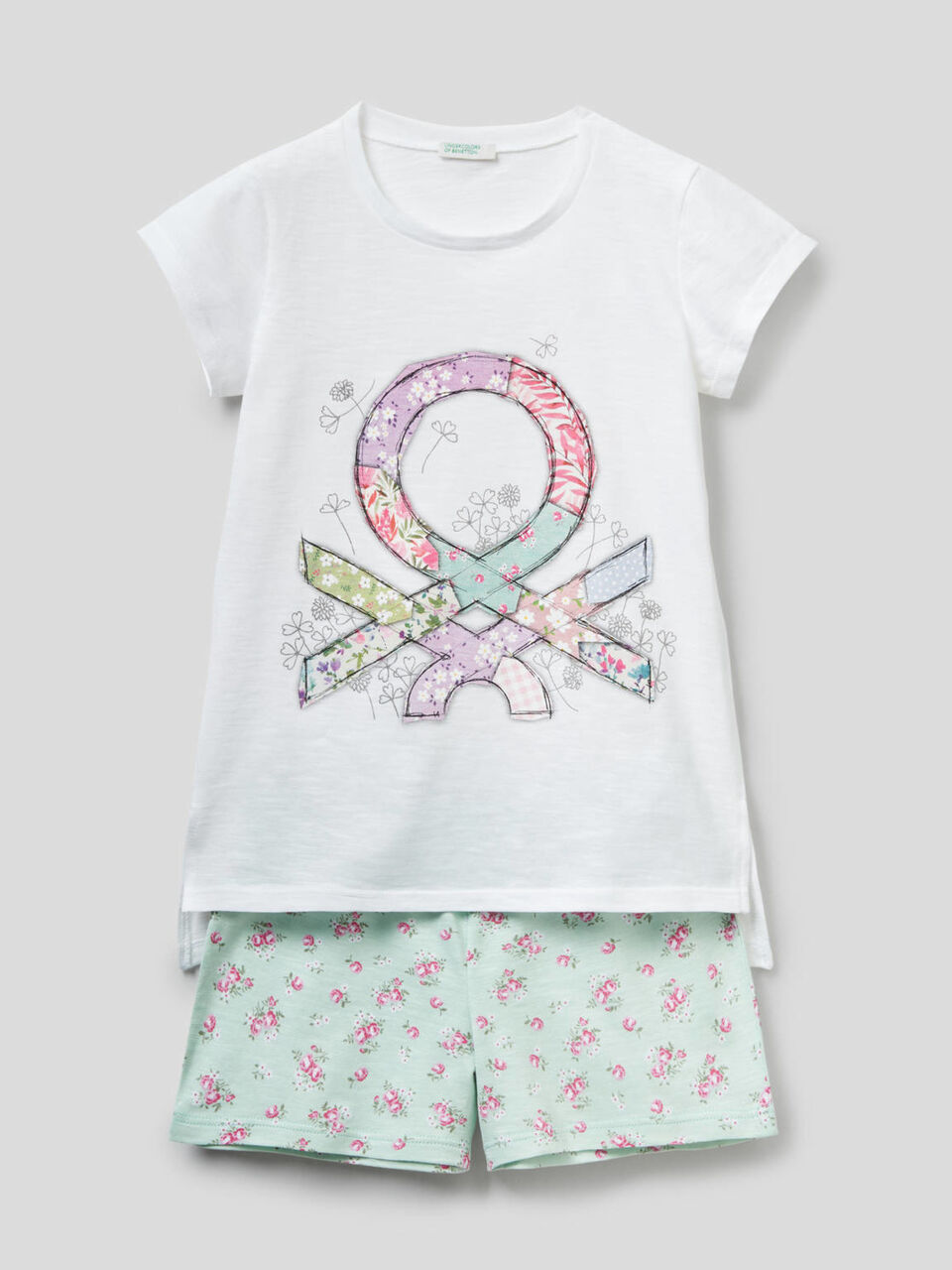 Kurzer Pyjama aus 100% Baumwolle image number 1