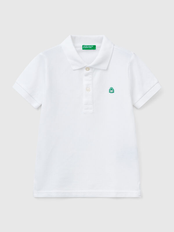 Poloshirt mit kurzen Ärmeln aus reiner Baumwolle Jungen