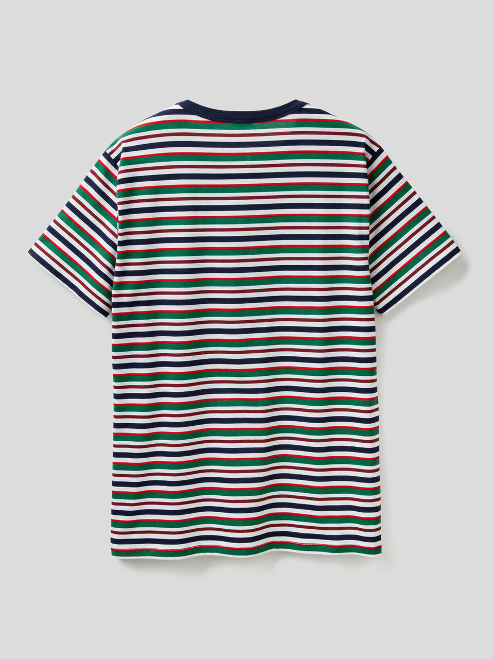 Gestreiftes T-Shirt aus reiner Baumwolle image number 2