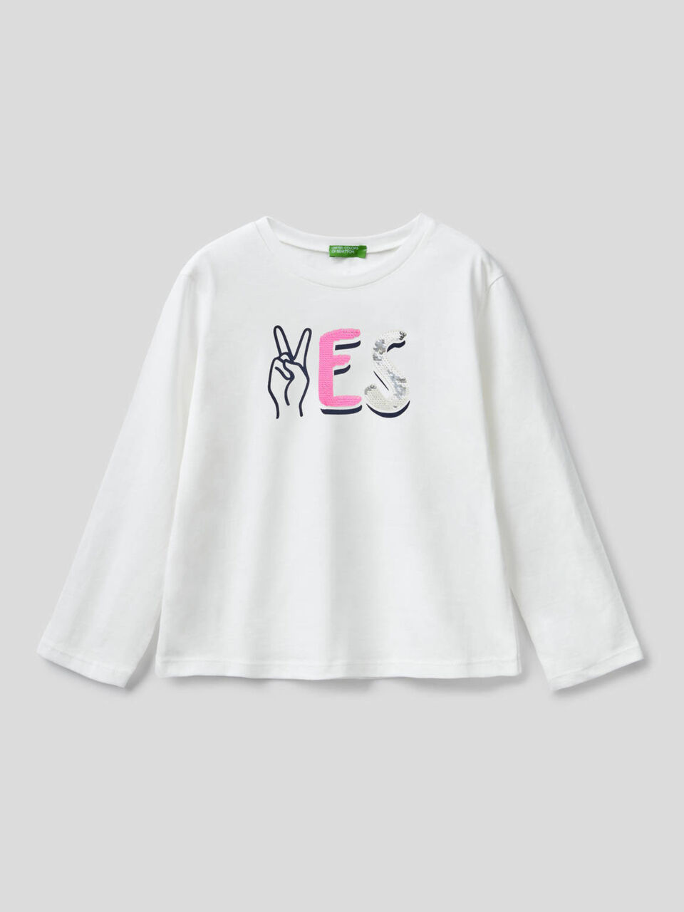 T-Shirt aus 100% Baumwolle mit Pailletten image number 2