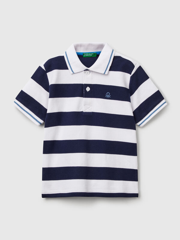 Gestreiftes Kurzarm-Poloshirt Jungen