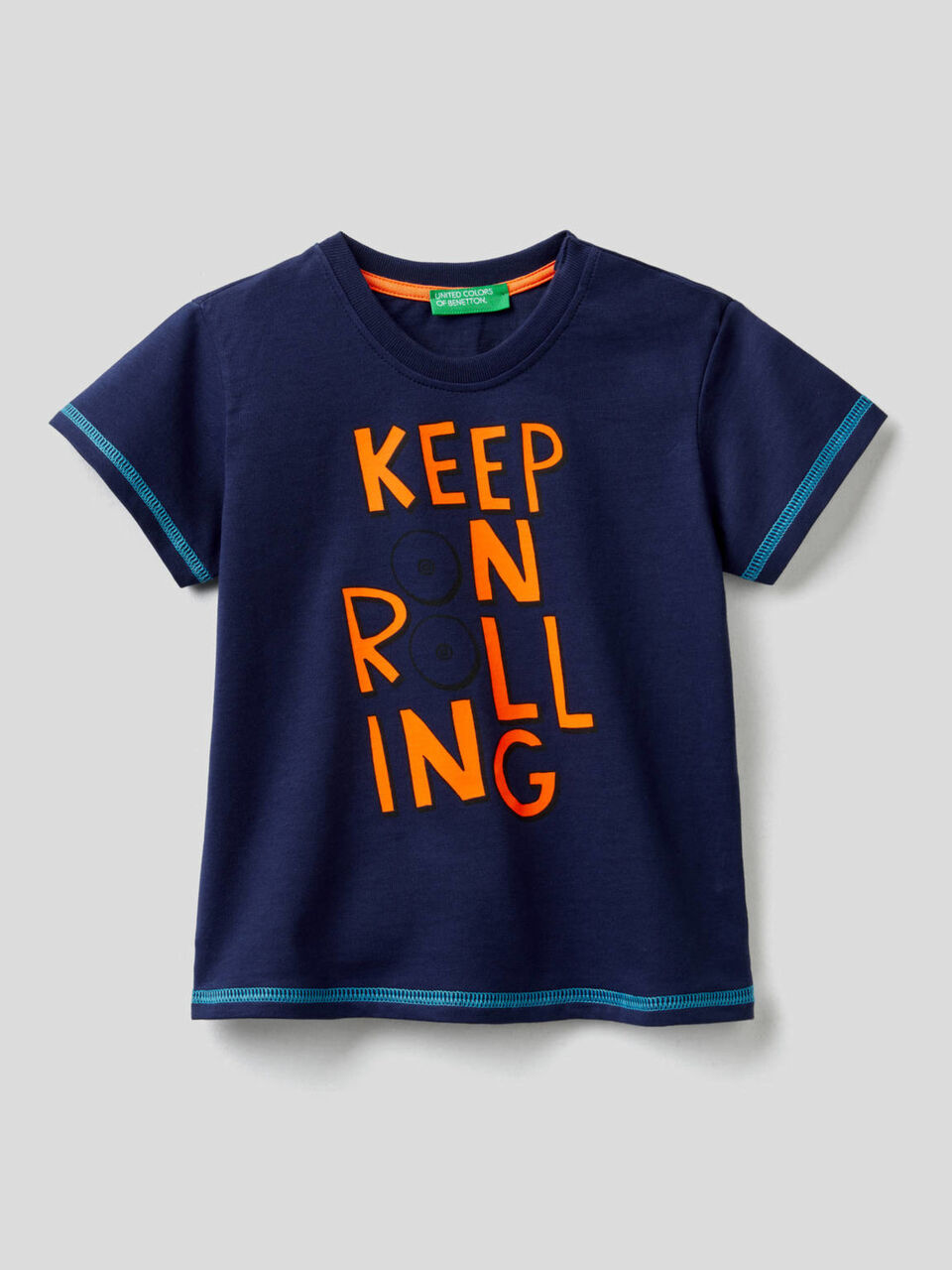 T-Shirt aus Baumwolle mit Print Skateboard image number 1