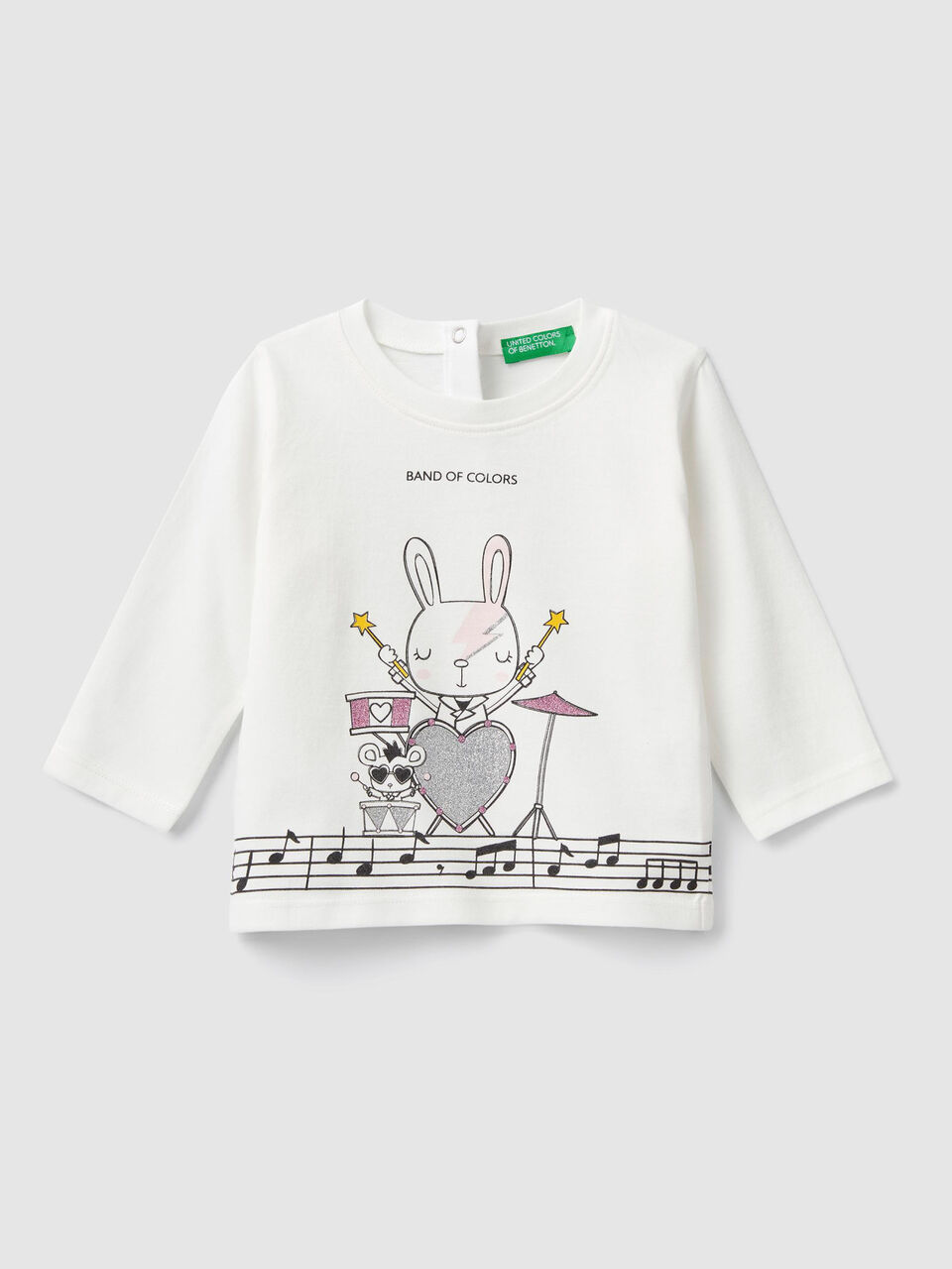 T-Shirt mit Glitterprints image number 1