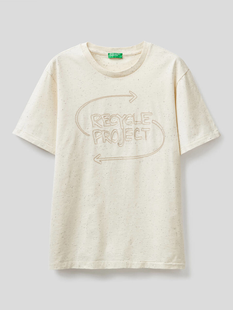T-Shirt mit Stickerei "Recycle Project" image number 1