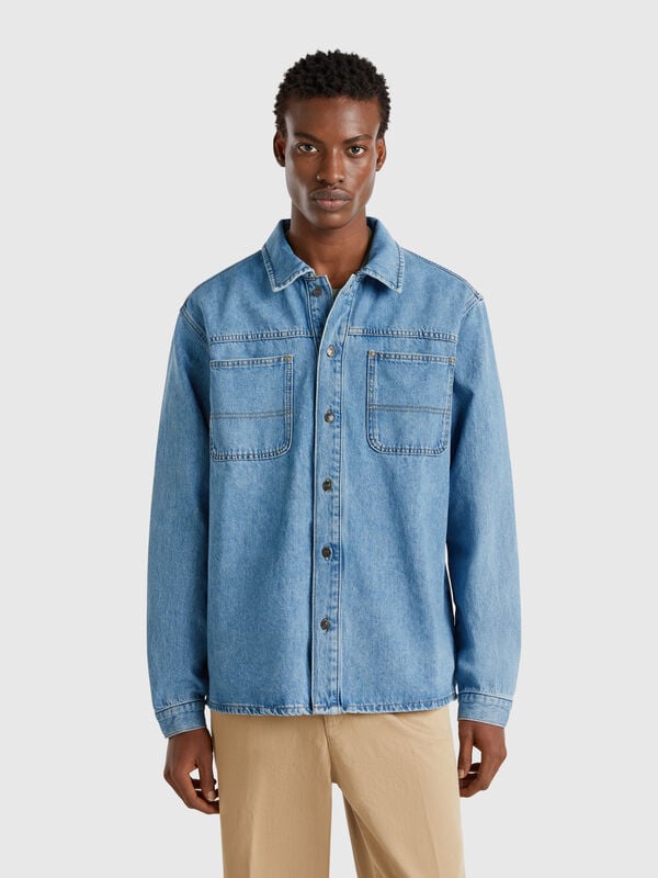 Jeans-Overshirt Herren