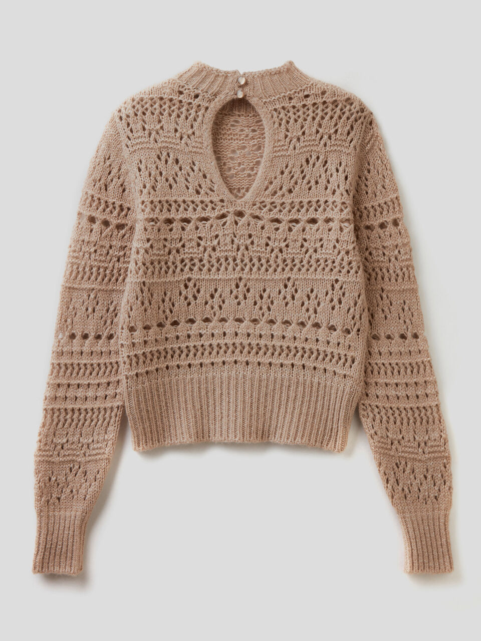 Pullover mit Verarbeitung im Lochmuster image number 2