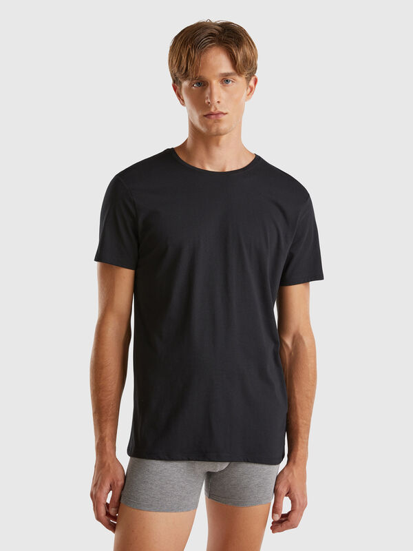 Langstapeliges T-Shirt aus Baumwolle Herren