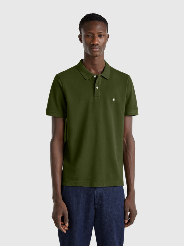 Polo regular fit in Olivgrün Herren
