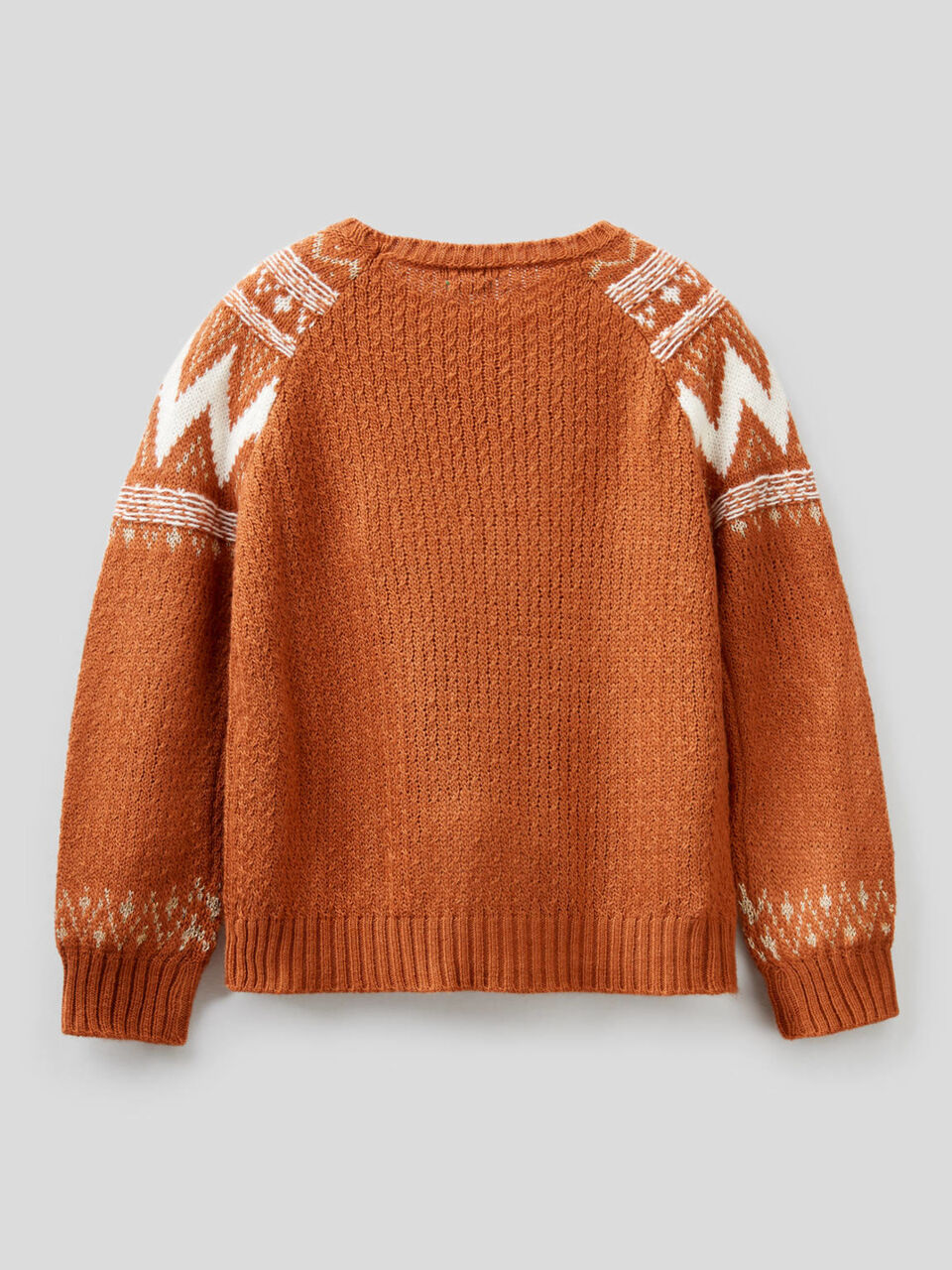 Jacquard-Pullover mit aufgenähten Steinen image number 2