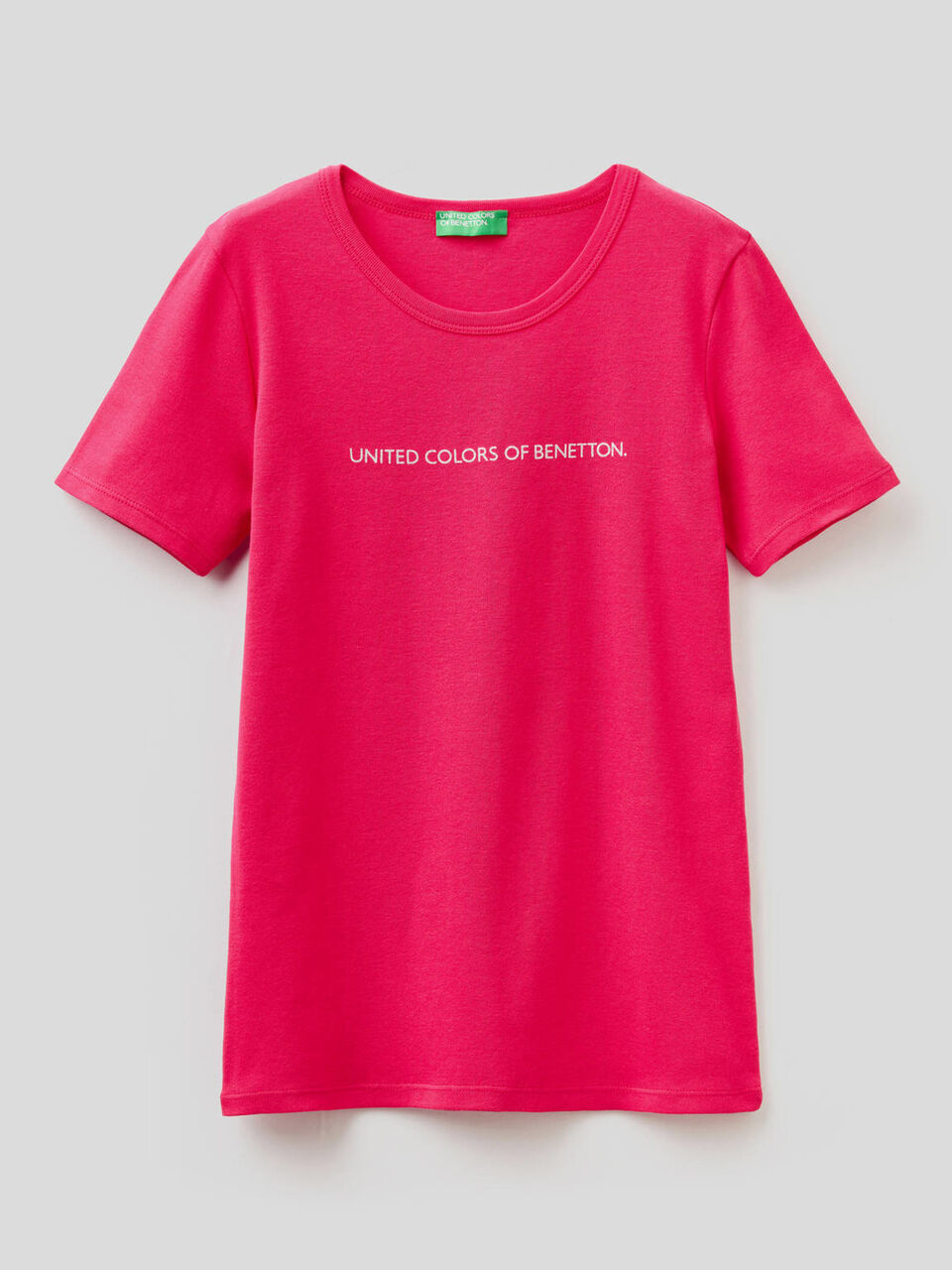 T-Shirt aus 100% Baumwolle mit glitzerndem Logoprint image number 1