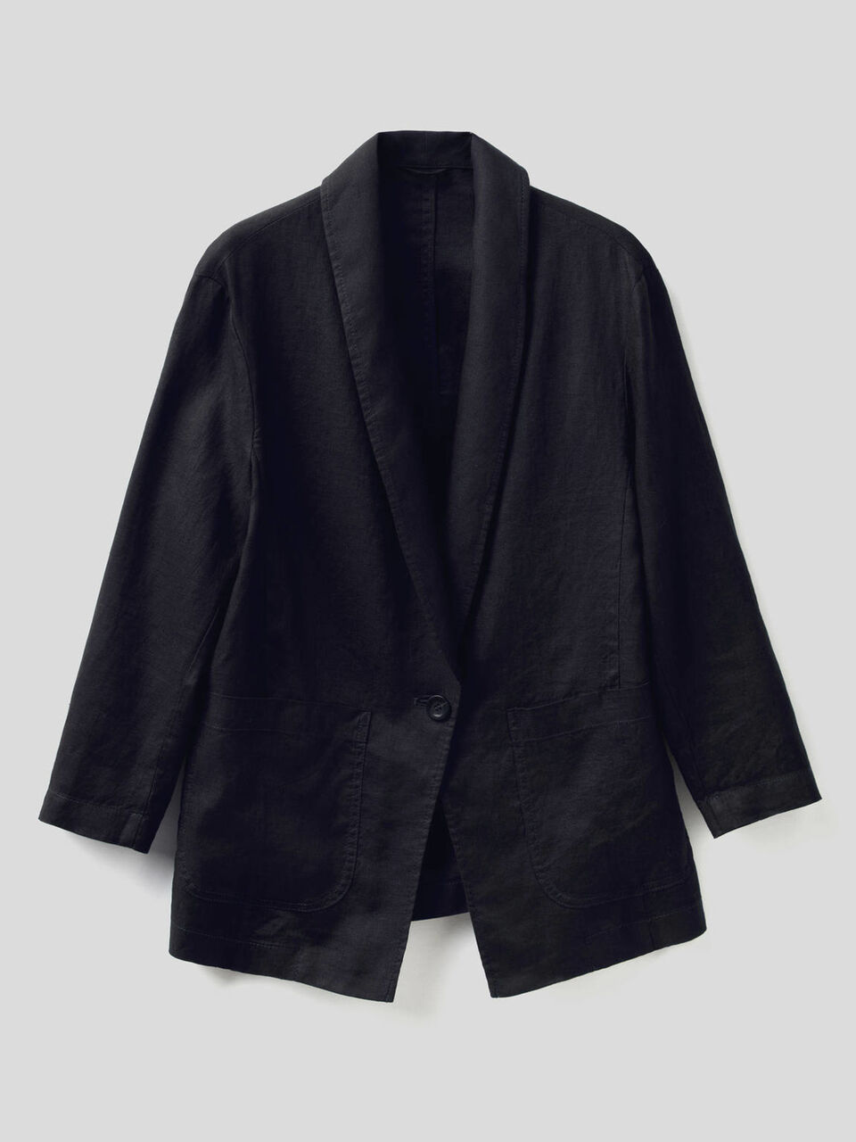 Blazer aus Leinen mit 3/4-Ärmeln image number 1