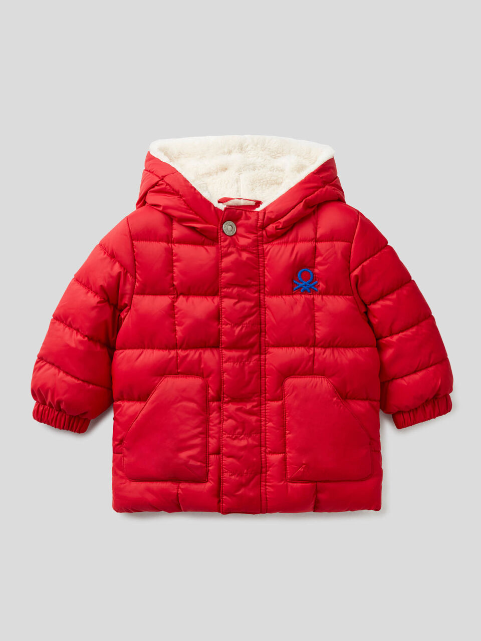 Gefütterte Jacke mit Teddy innen image number 1