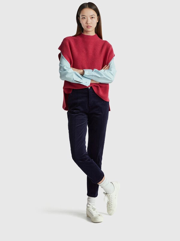 Chinos aus Stretch-Samt Chinos aus Stretch-Samt Damen