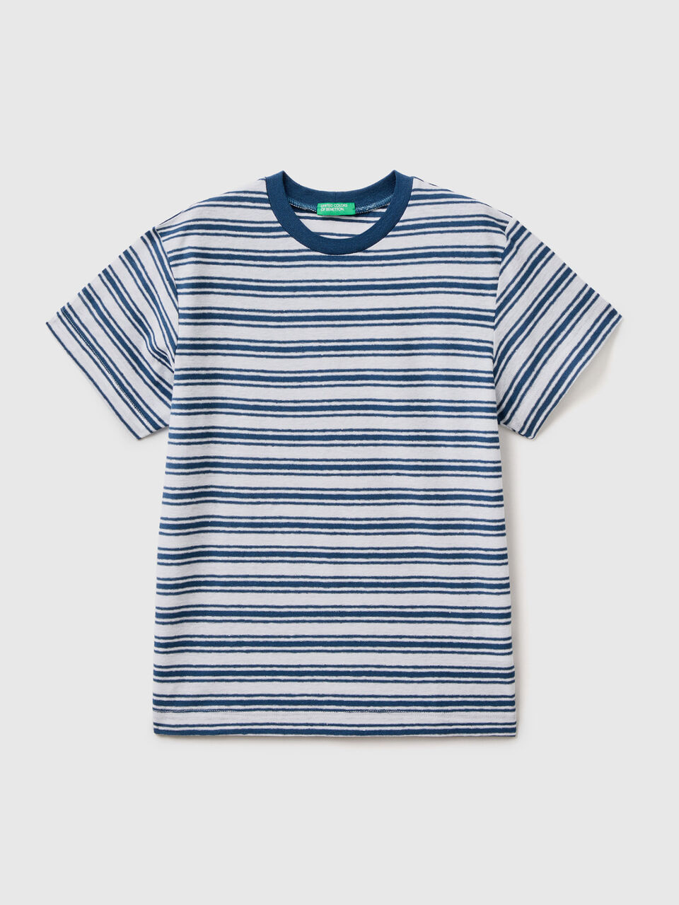 Gestreiftes Shirt aus einer Leinenmischung image number 1