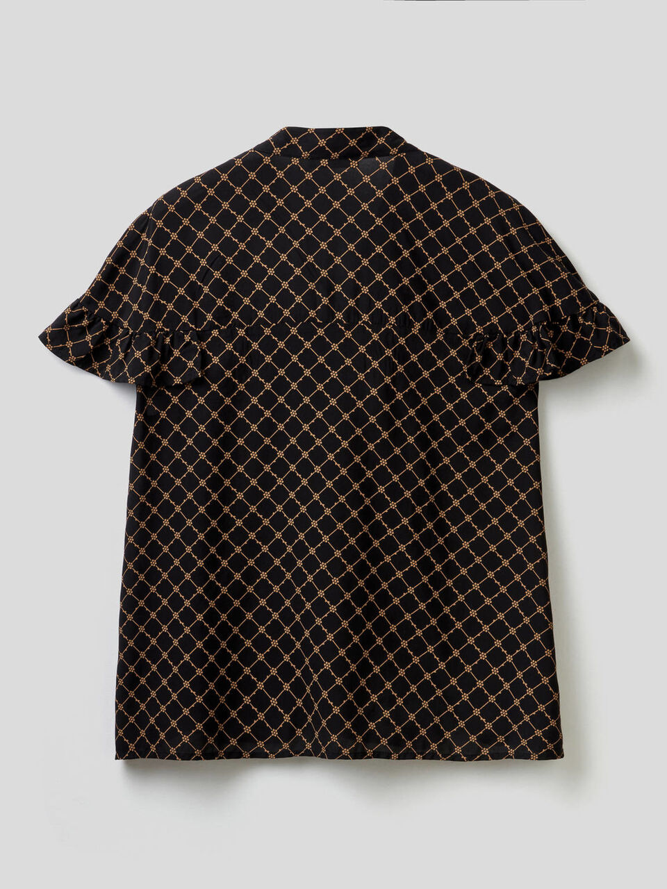 Bluse mit Muster und Rüschen image number 2