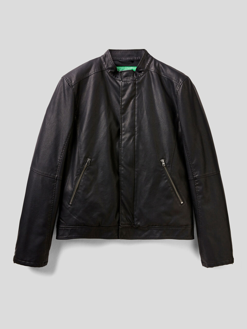 Slim-Fit-Jacke aus beschichtetem Stoff image number 1