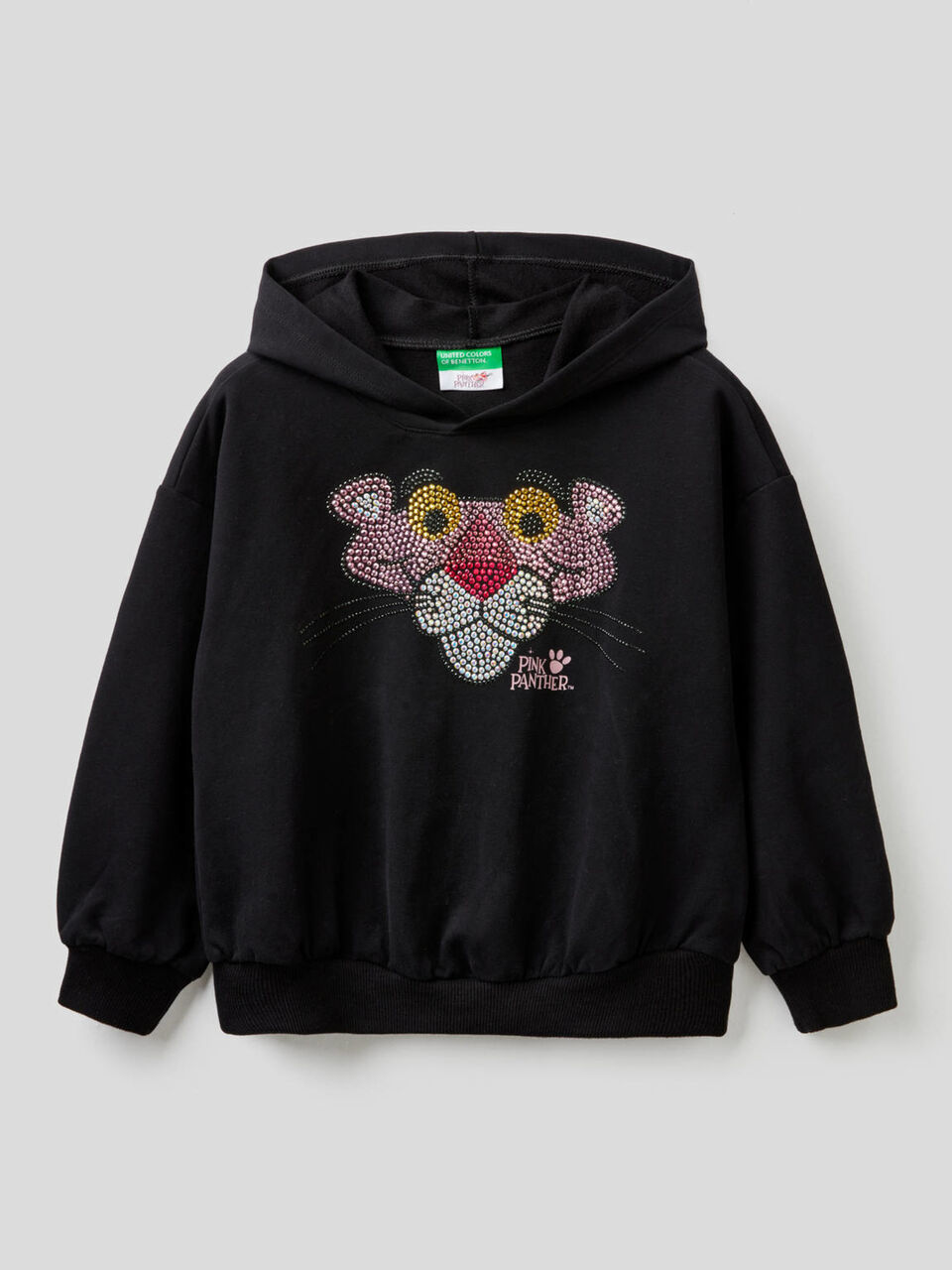 Sweatshirt Rosaroter Panther mit Strass image number 1