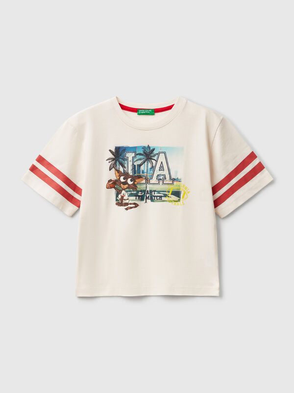 Over-Fit-T-Shirt mit Fotodruck Jungen