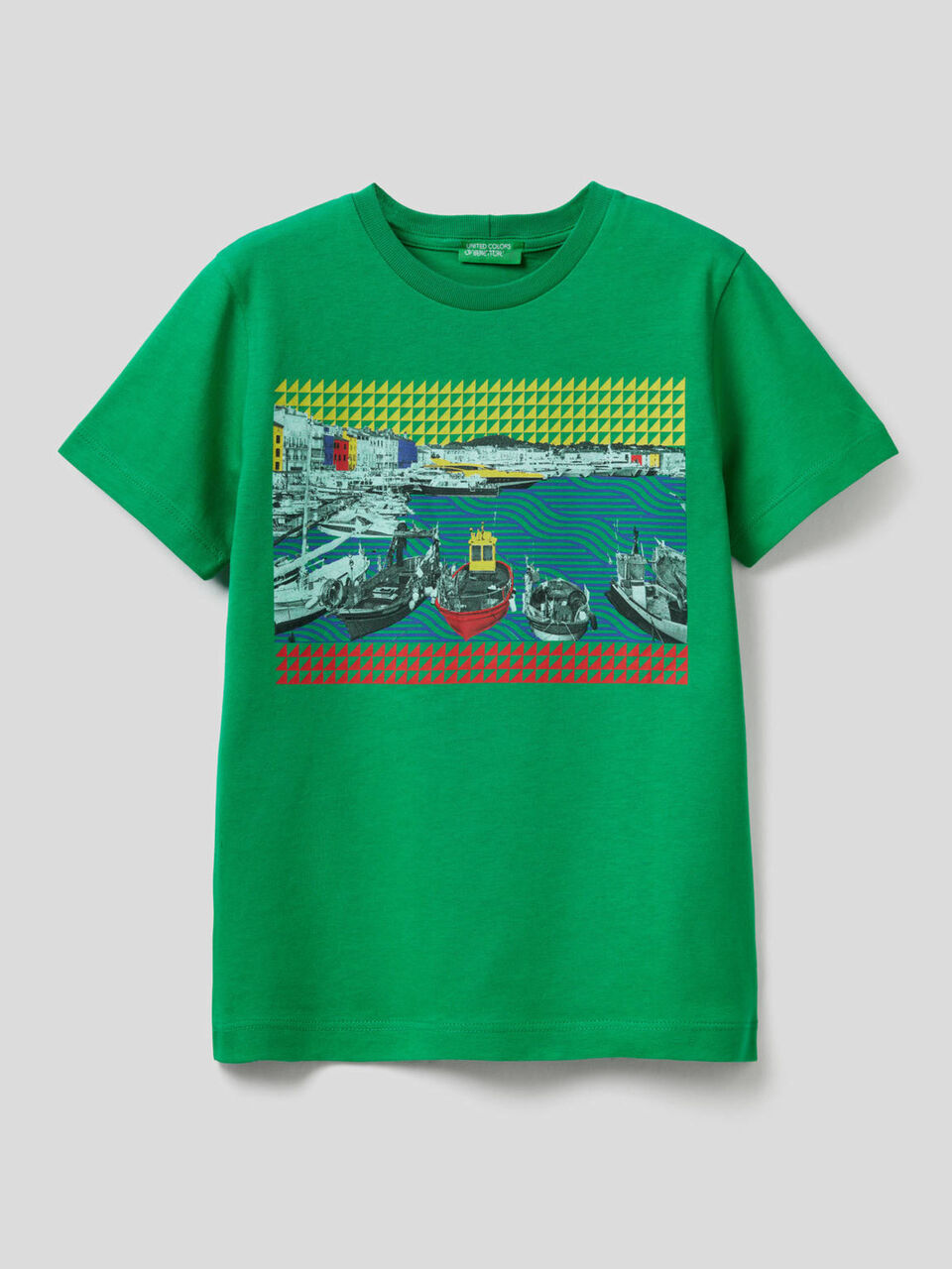 T-Shirt mit Landschaftsprint image number 1