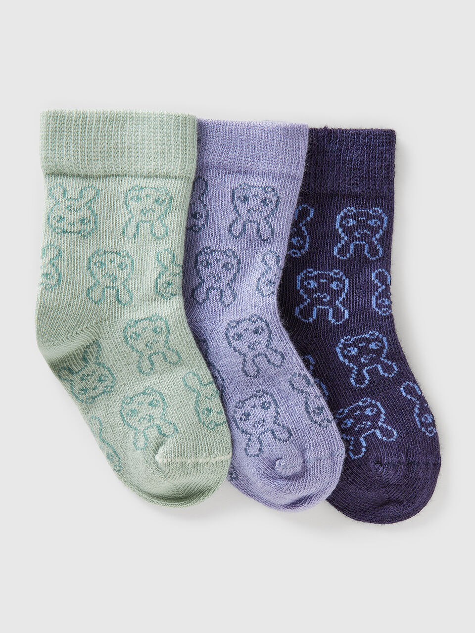 KNITTED SOCKS 3 PAIR Newborn image number 1