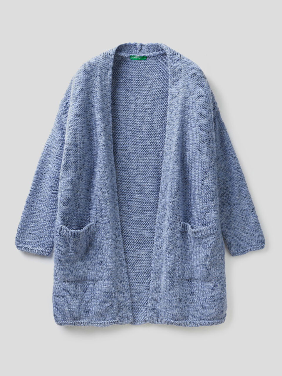 Maxi-Strickjacke in einer Mischung aus Wolle und Alpaca image number 1