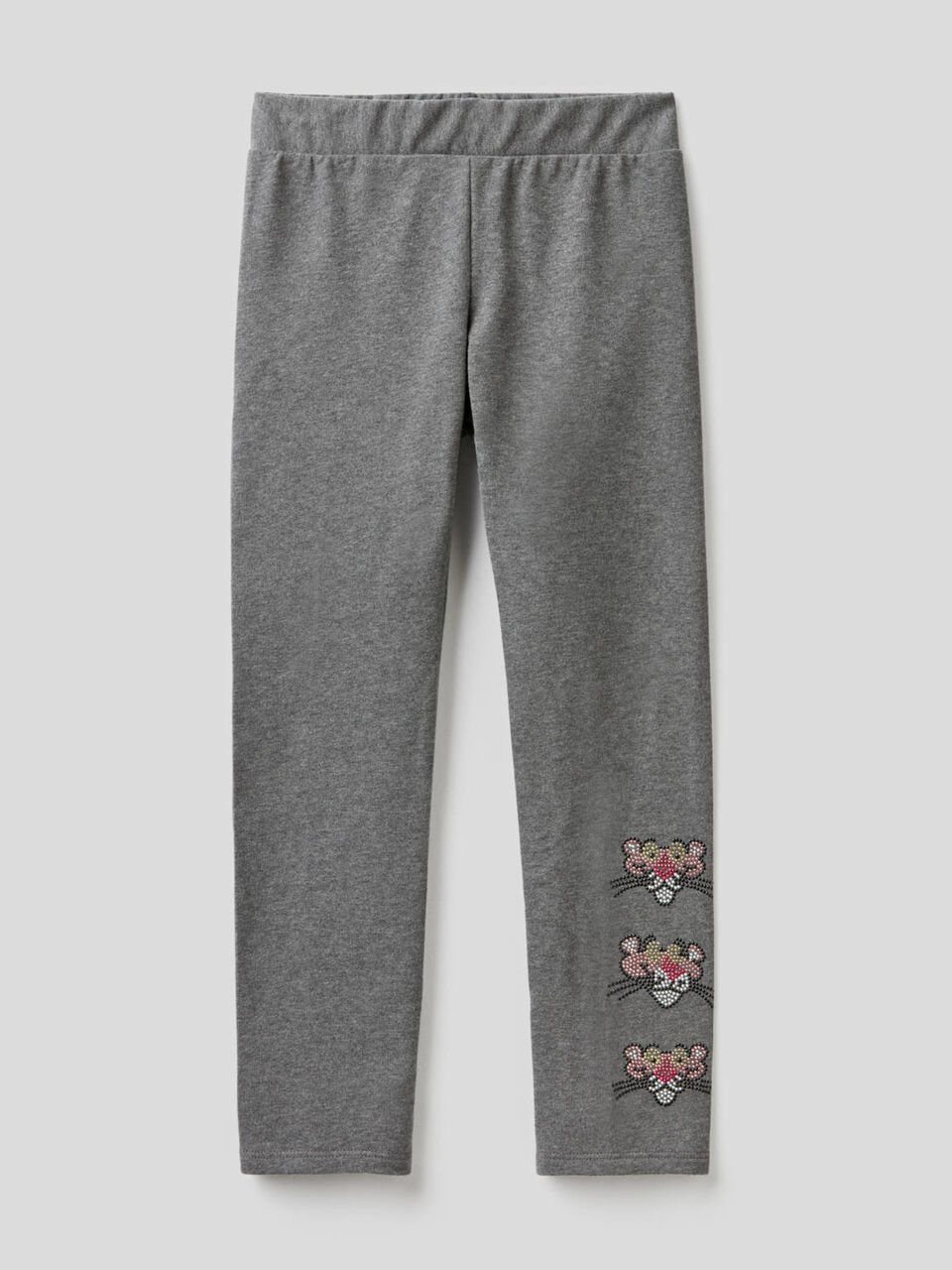 Leggings Rosaroter Panther mit Strass image number 1