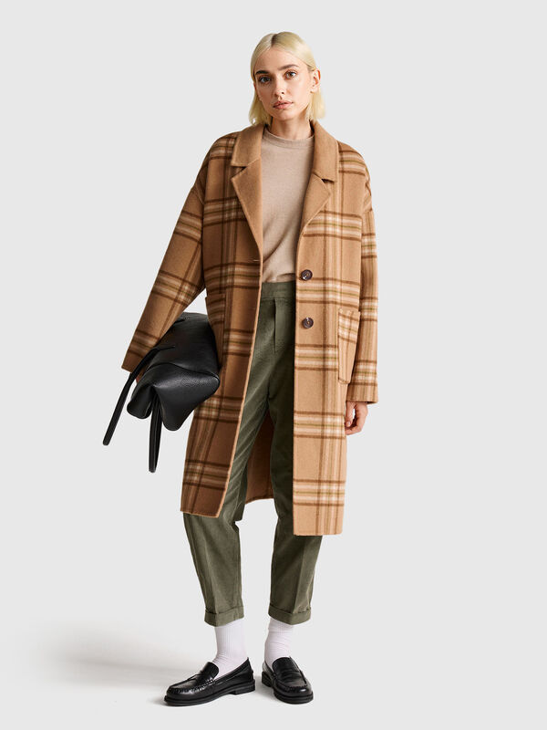 Wendbarer Mantel aus Wollmischung Damen