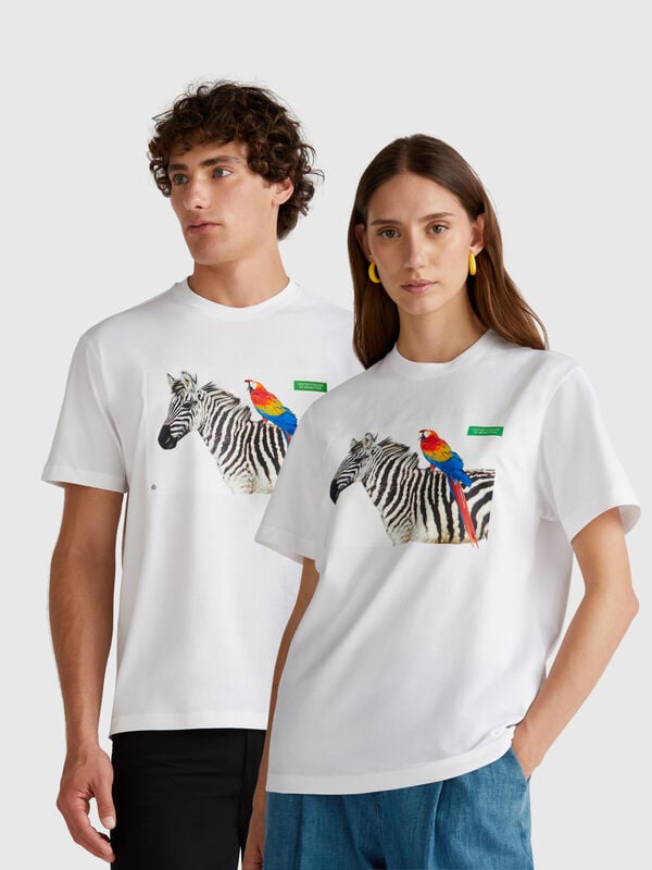 T-Shirt mit Oliviero Toscani-Fotodruck