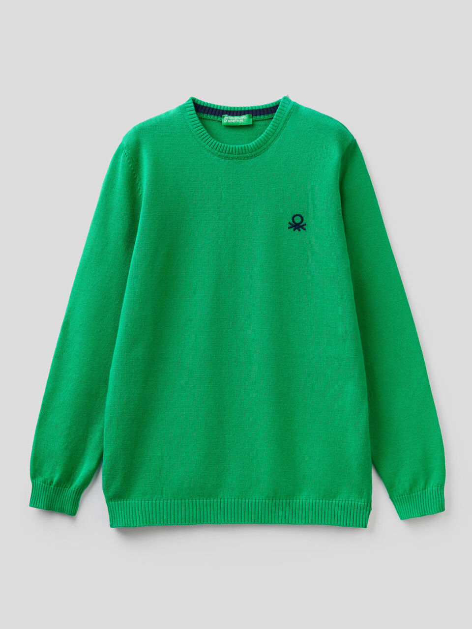 Pullover aus reiner Baumwolle mit Logo image number 1