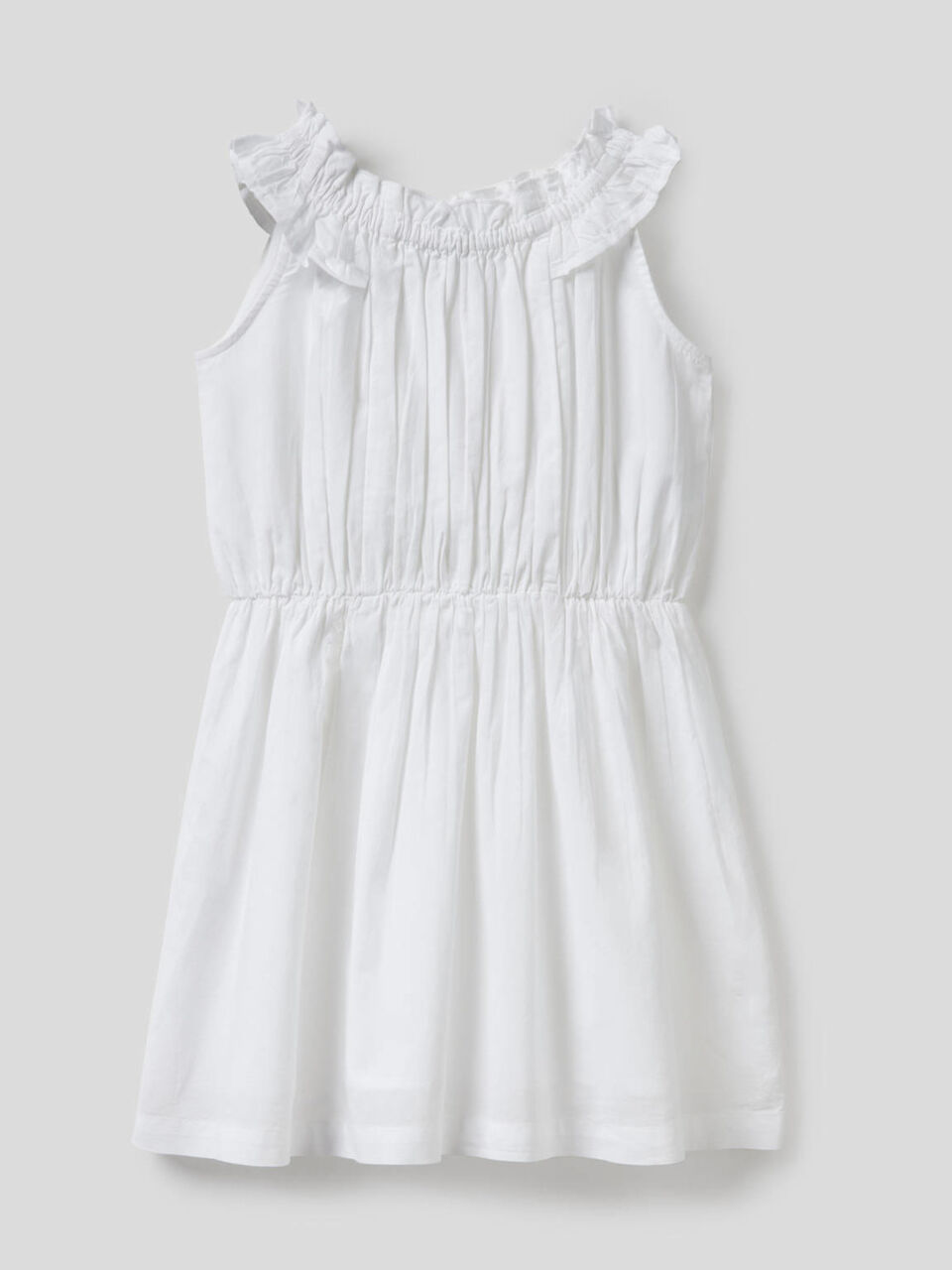 Ärmelloses Kleid aus 100% Baumwolle image number 1