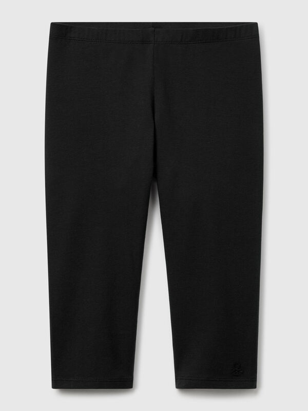 Knielange Leggings aus Stretch-Baumwolle Mädchen