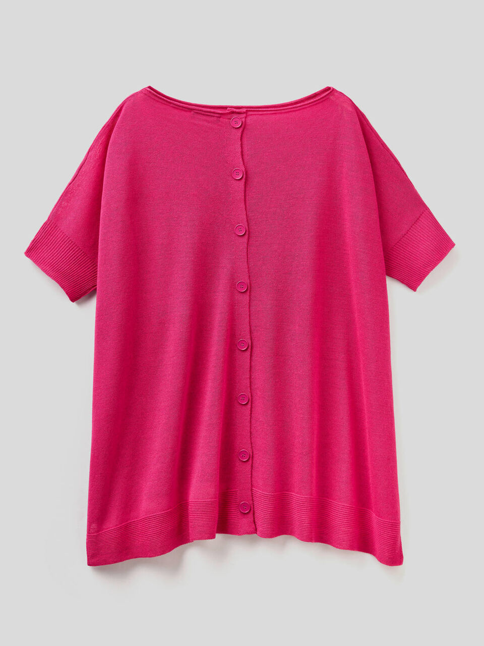 Oversize-Pullover mit kurzen Ärmeln image number 2