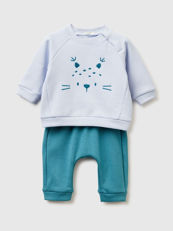 Set mit Tierstickerei Set mit Tierstickerei Newborn
