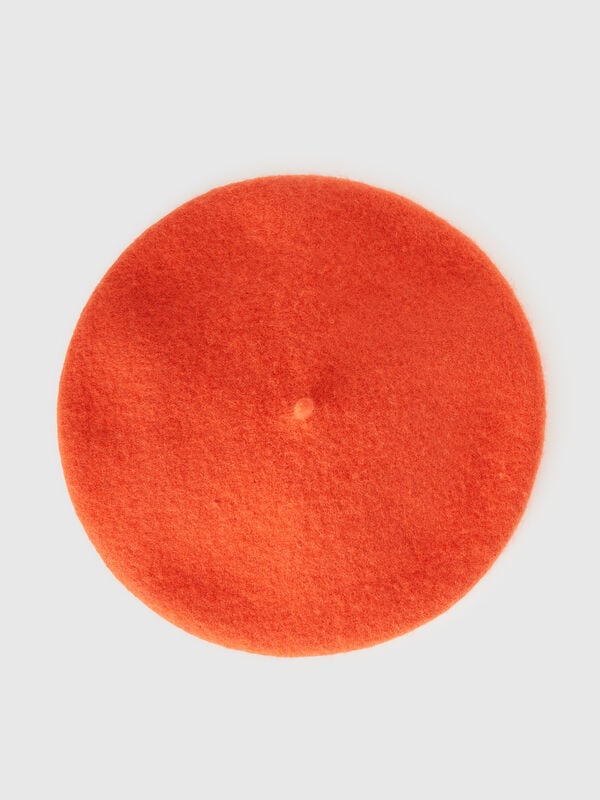 Klassische Baskenmütze aus Wollmischung Damen