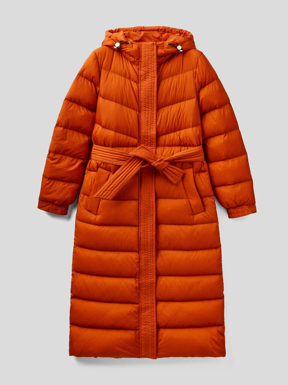 Lange Daunenjacke mit Kapuze image number 1