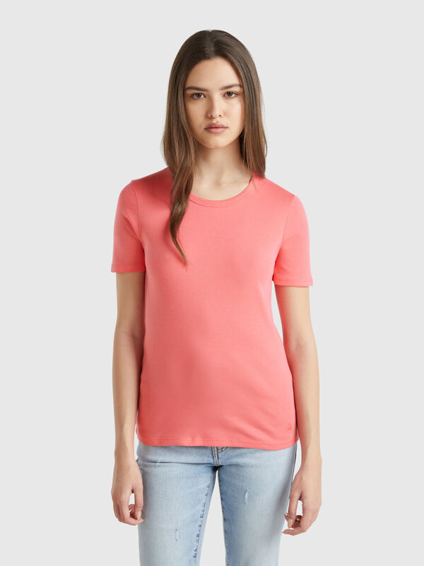 T-Shirt aus Langfaser-Baumwolle Damen